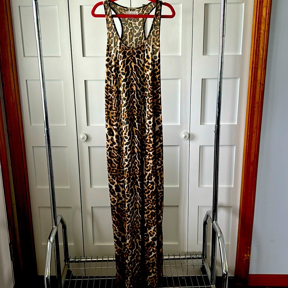 Ralph Lauren cheetah print tank dress Small